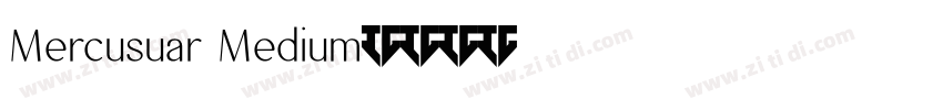 Mercusuar Medium字体转换